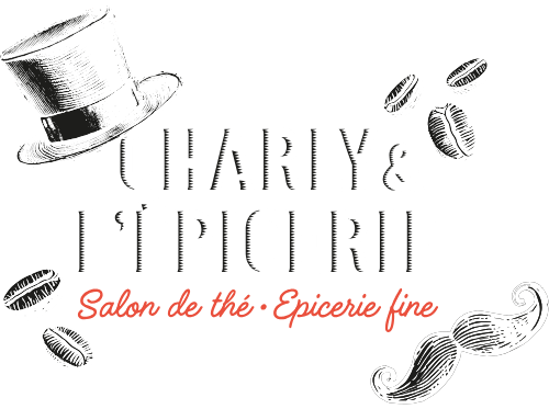 Logo blanc Charly et L'épicerie - Salon de thé à Étel dans le Morbihan